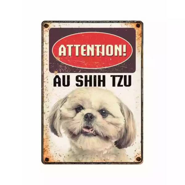 Metallschild "Shih Tzu"